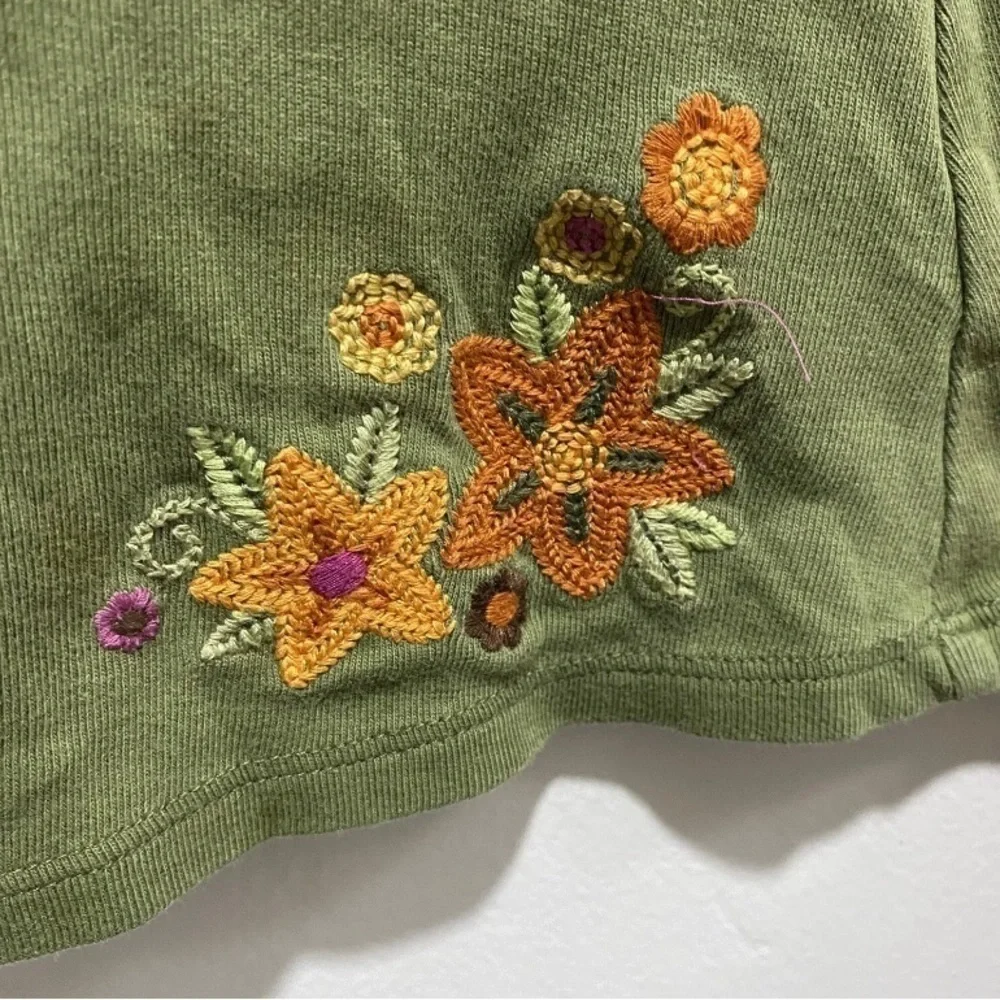 GYMBOREE SAVANNA SUNSET Olive Wrap Orange Floral Safari Dress Size 7 🌟
